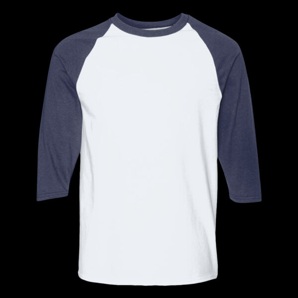 Heavy Cotton Three-Quarter Raglan Sleeve Baseball T-Shirt Thumbnail