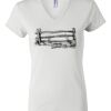 Women's Short Sleeve V-Neck T-Shirt Thumbnail